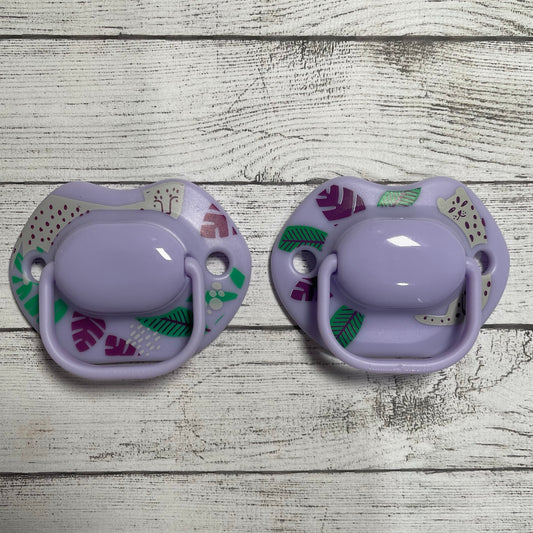 Tommee Tippee Midnight Jungle Lilac Reborn Magnetic Dummy - self fit magnet