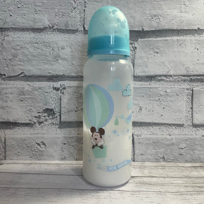 Mickey Mouse Blue Reborn Fake Milk Bottle 8oz