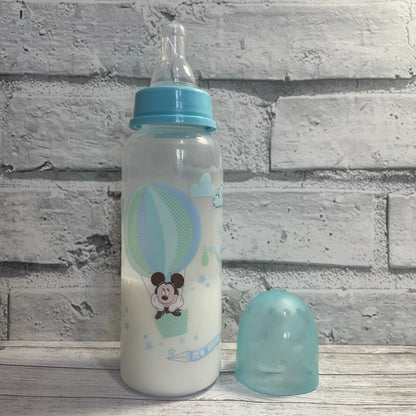Mickey Mouse Blue Reborn Fake Milk Bottle 8oz