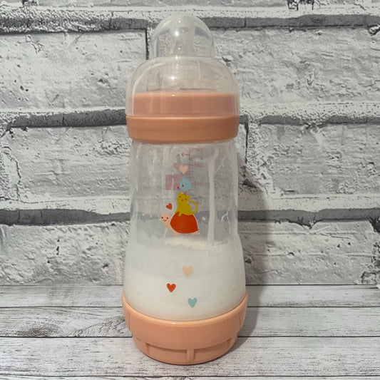 MAM Pink Reborn Fake Milk Bottle 9oz
