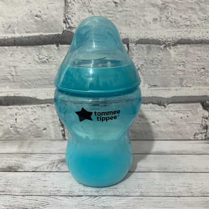 Tommee Tippee Turquoise Blue Reborn Fake Milk Bottle 9oz