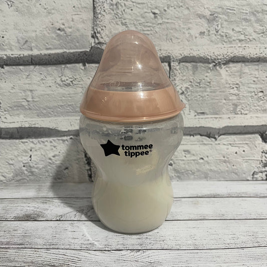 Tommee Tippee Peach Reborn Fake Milk Bottle 9oz