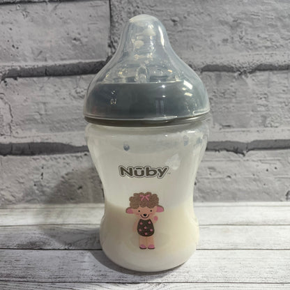 Nuby Grey Sheep Reborn Fake Milk Bottle 9oz