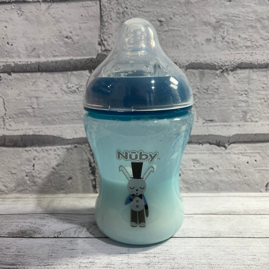 Nuby Blue Rabbit Reborn Fake Milk Bottle 9oz