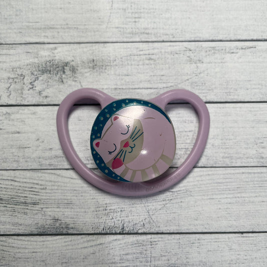 NUK Lilac Cat Reborn Magnetic Dummy - self fit magnet