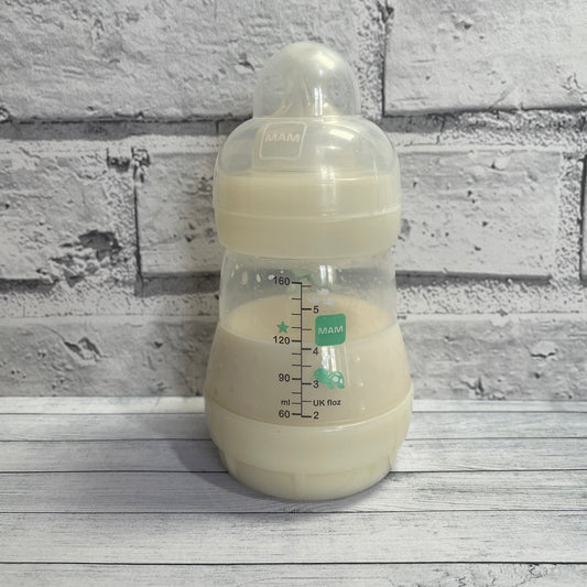 White Turtle MAM Reborn Fake Milk Bottle 4oz