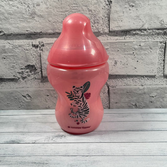 Tommee Tippee Pink Midnight Jungle Reborn Fake Milk Bottle 9oz