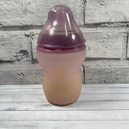 Tommee Tippee Purple Soft Silicone Reborn Fake Milk Bottle 9oz