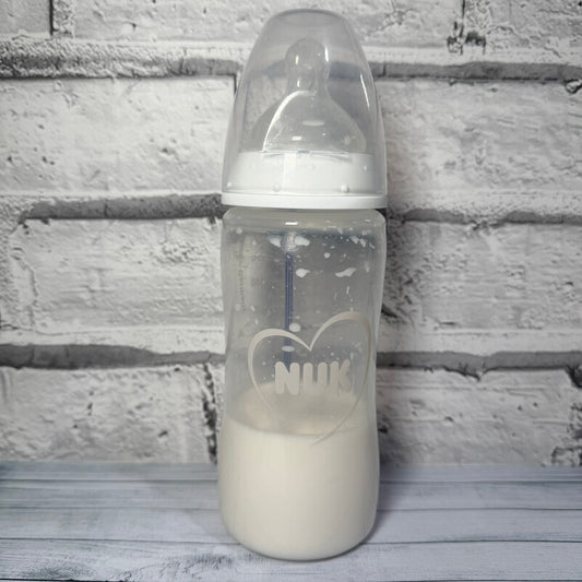 NUK White Reborn Fake Milk Bottle 10oz