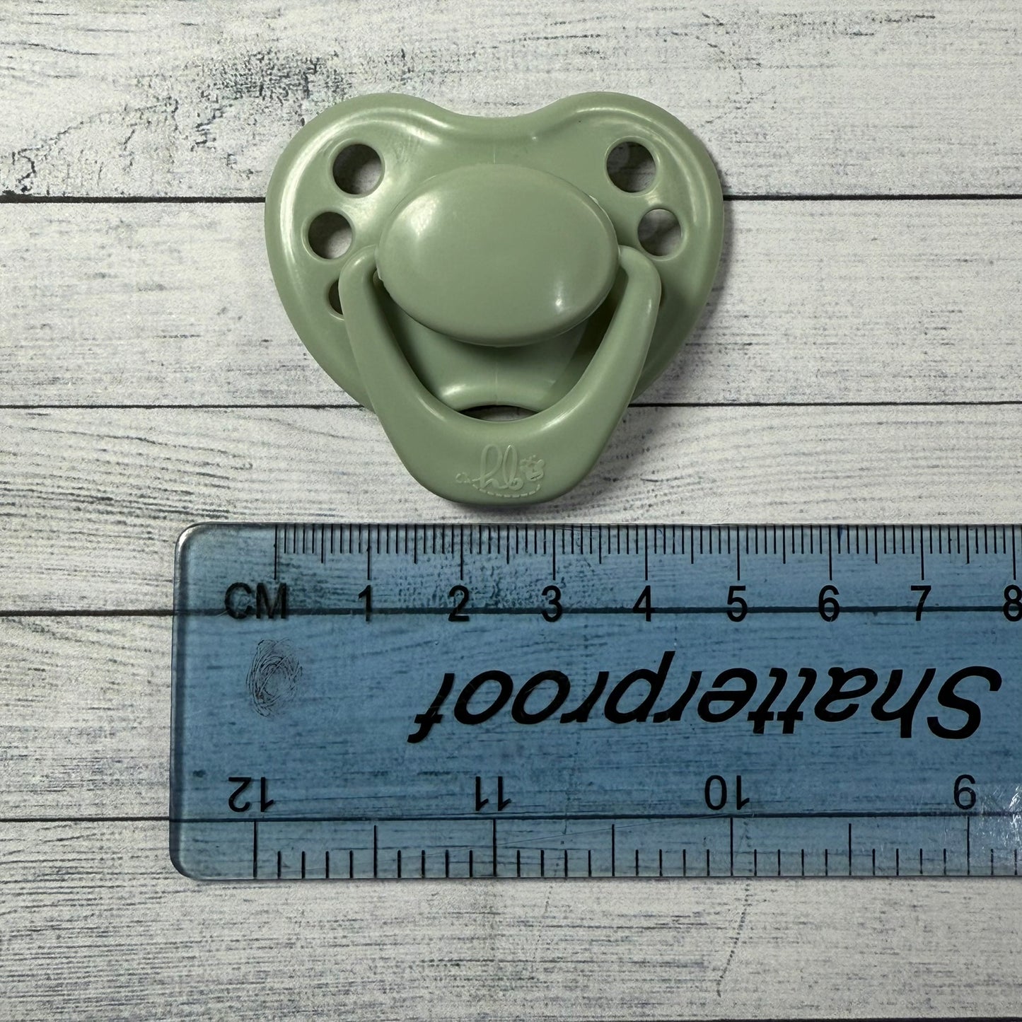 Newborn Sage Green HoneyBug Reborn Magnetic Dummy / Pacifier