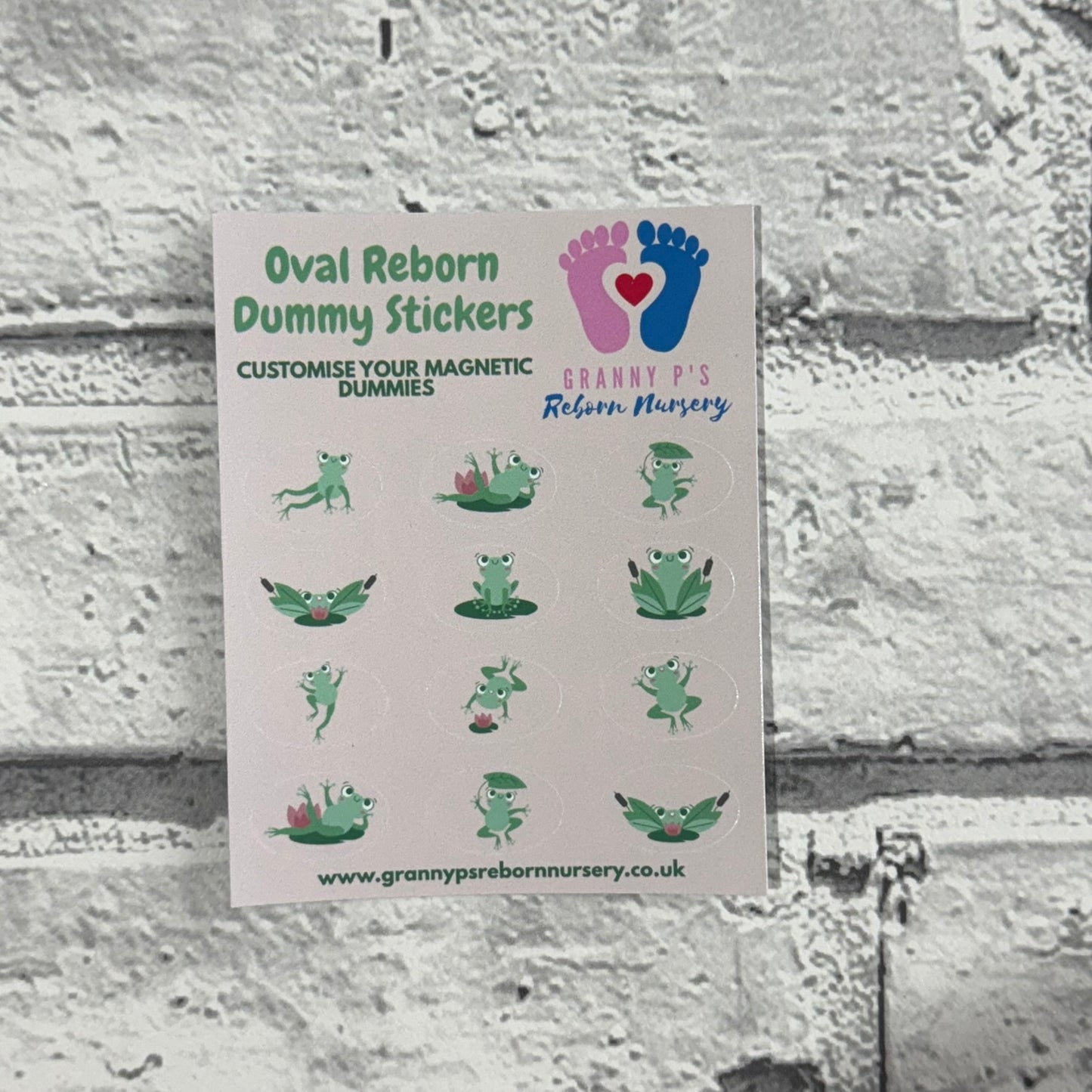 Frog Oval Reborn Magnetic Dummy Stickers