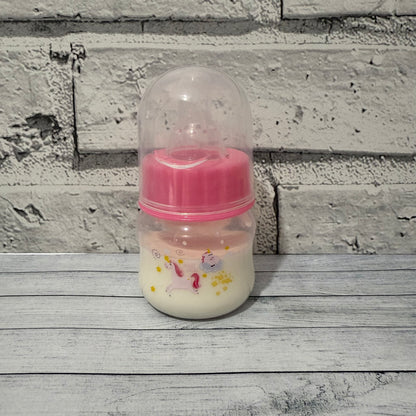 Pink Printed Reborn Fake Milk Bottle 50ml