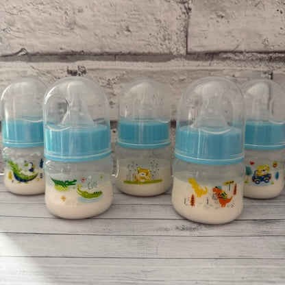 Blue Printed Reborn Fake Milk Bottle 50ml
