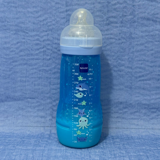 MAM Blue Under the Sea Reborn Fake Milk Bottle 11oz