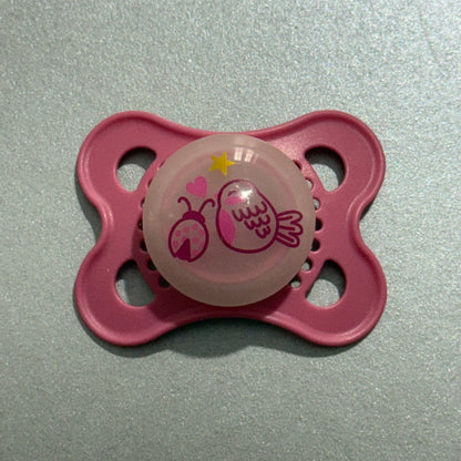 MAM Pink Bird & Ladybird Reborn Magnetic Dummy - self fit magnet