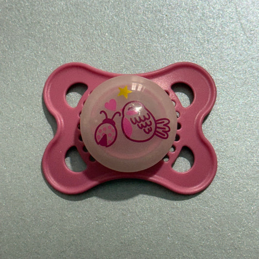 MAM Pink Bird & Ladybird Reborn Magnetic Dummy - self fit magnet