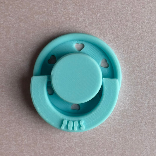 Mini POPS by Granny P Blue Hearts Reborn Reversible Magnet Dummy / Pacifier