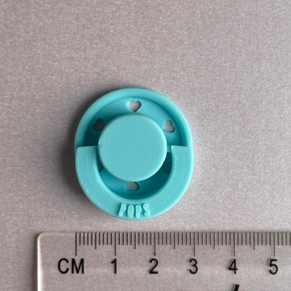 Mini POPS by Granny P Blue Hearts Reborn Reversible Magnet Dummy / Pacifier