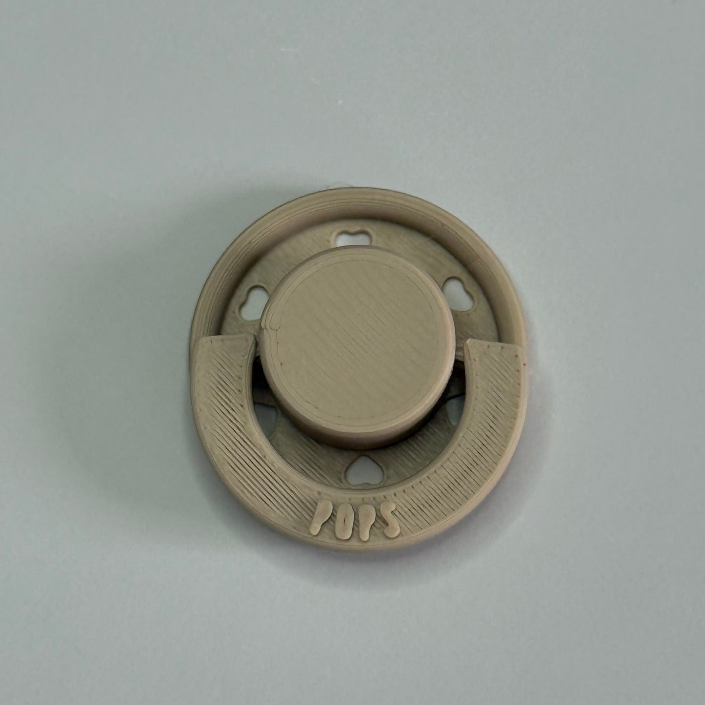 Mini POPS by Granny P Latte Hearts Reborn Reversible Magnet Dummy/Pacifier