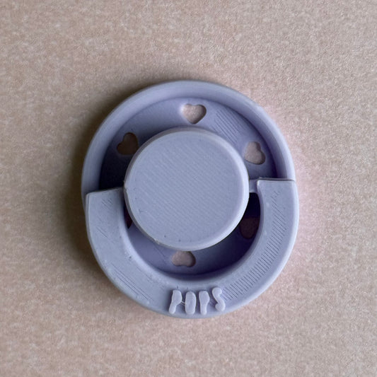 Mini POPS by Granny P Lilac Hearts Reborn Reversible Magnet Dummy / Pacifier