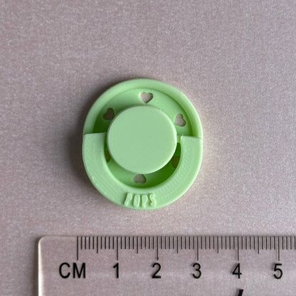 Mini POPS by Granny P Mint Hearts Reborn Reversible Magnet Dummy / Pacifier