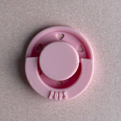 Mini POPS by Granny P Pink Hearts Reborn Reversible Magnet Dummy / Pacifier