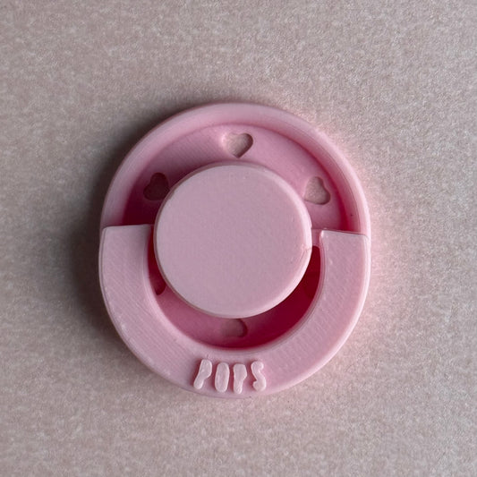 Mini POPS by Granny P Pink Hearts Reborn Reversible Magnet Dummy / Pacifier