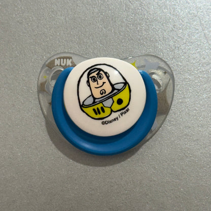 NUK Blue & White Buzz Lightyear Reborn Magnetic Dummy - self fit magnet
