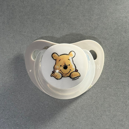 NUK Grey & White Winnie the Pooh Reborn Magnetic Dummy - self fit magnet