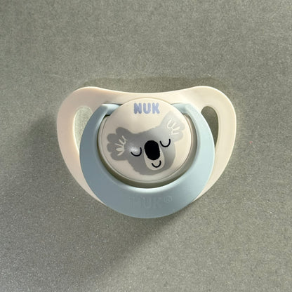 NUK White & Blue Koala Reborn Magnetic Dummy - self fit magnet