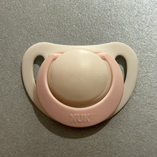 NUK White & Pink Reborn Magnetic Dummy - self fit magnet
