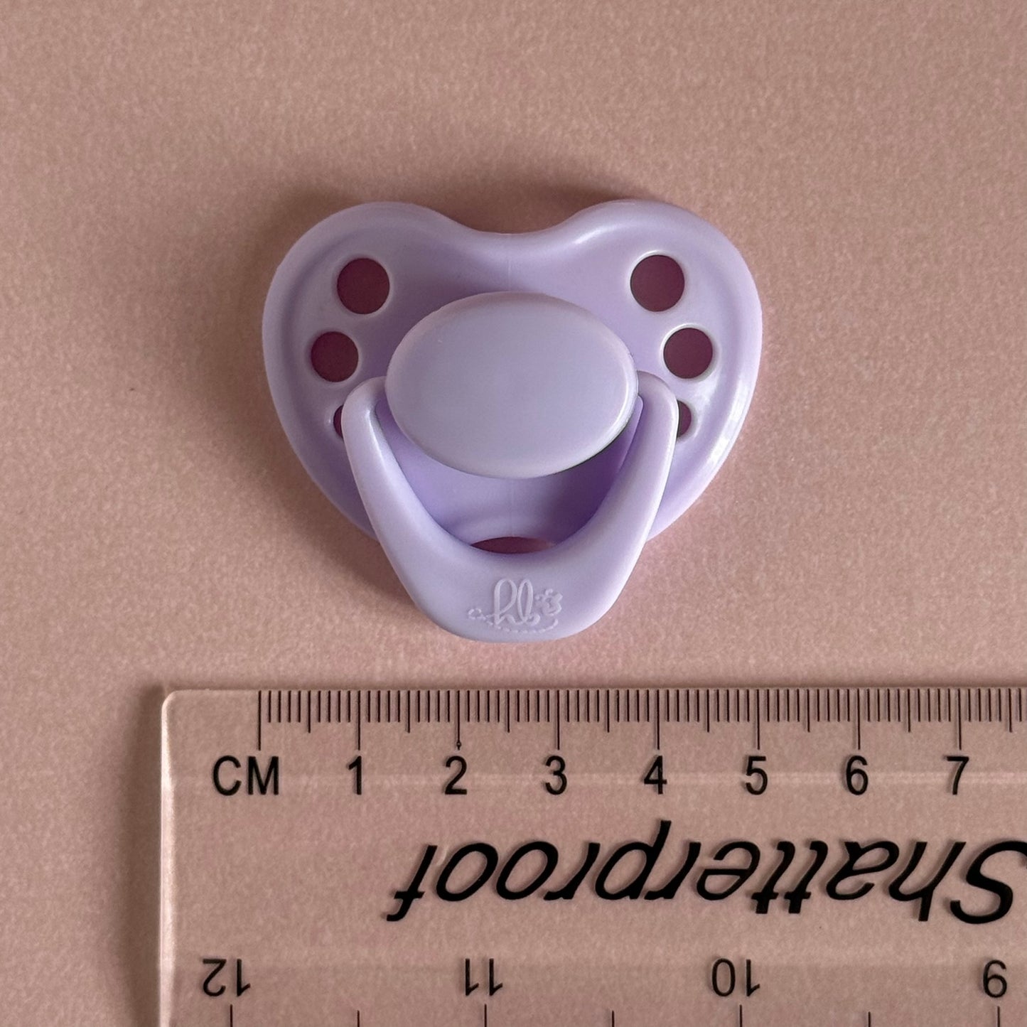 Newborn Lilly Lilac HoneyBug Reborn Magnetic Dummy / Pacifier & Beaded Clip