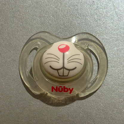 Nuby Clear Rabbit Face Reborn Magnetic Dummy - self fit magnet