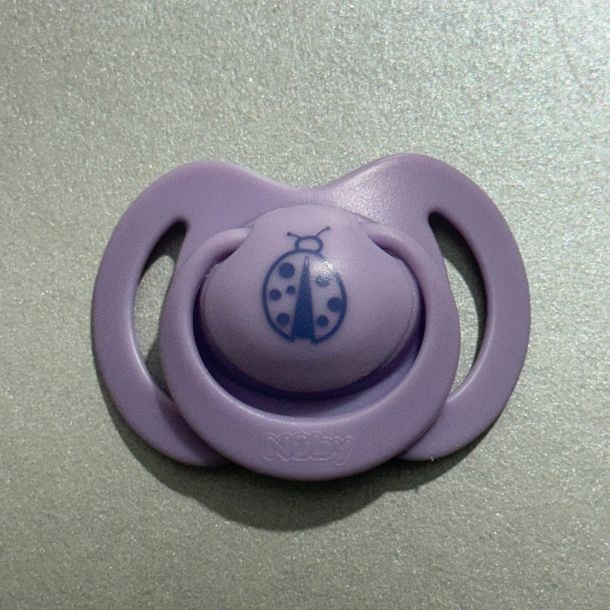 Nuby Lilac Ladybird Reborn Magnetic Dummy - self fit magnet