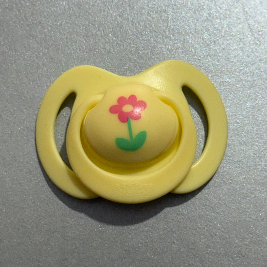 Nuby Yellow Flower Reborn Magnetic Dummy - self fit magnet