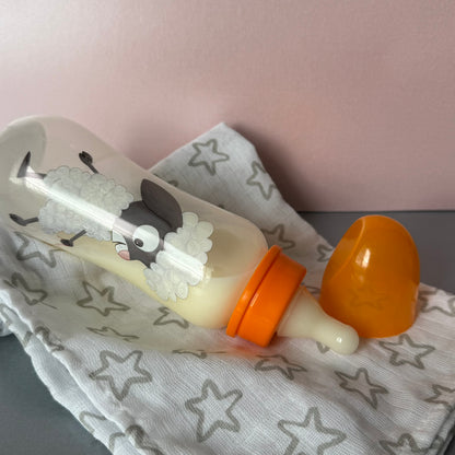 Orange Sheep Reborn Fake Milk Bottle 9oz
