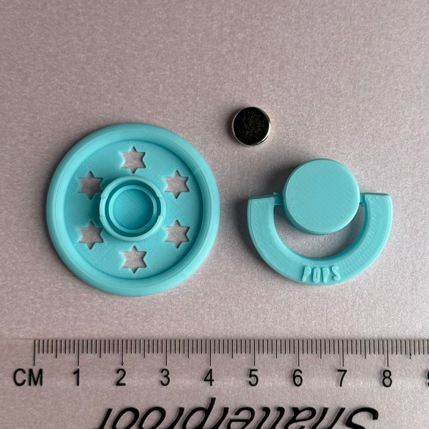 POPS by Granny P Blue Stars Reborn Magnetic Dummy / Pacifier