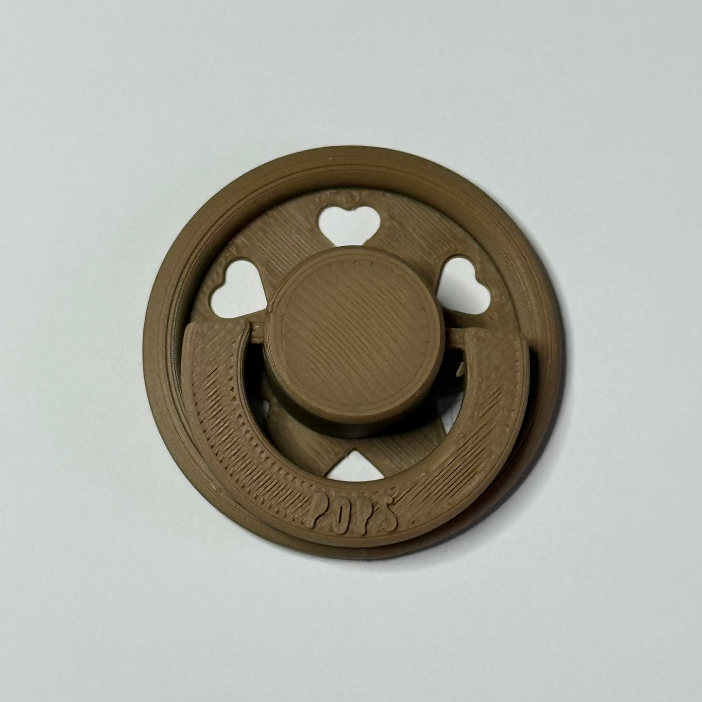 POPS by Granny P Cappuccino Hearts Reborn Reversible Magnet Dummy / Pacifier