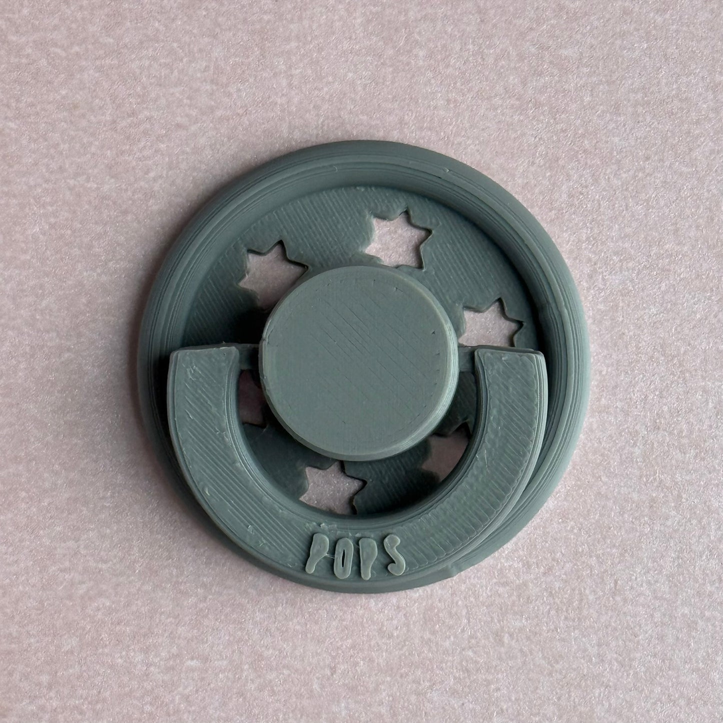 POPS by Granny P Grey Stars Reborn Magnetic Dummy / Pacifier