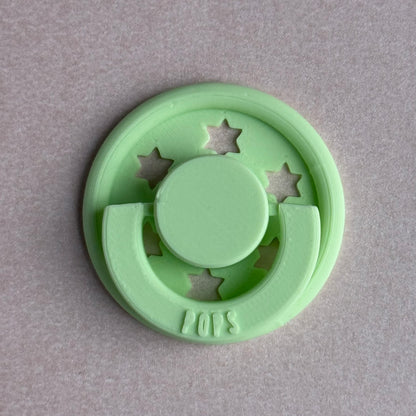 POPS by Granny P Mint Stars Reborn Magnetic Dummy / Pacifier