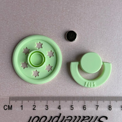 POPS by Granny P Mint Stars Reborn Magnetic Dummy / Pacifier