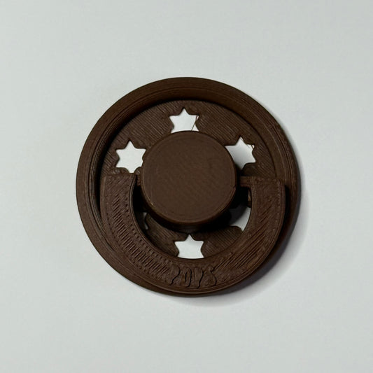 POPS by Granny P Mocha Stars Reborn Reversible Magnet Dummy / Pacifier