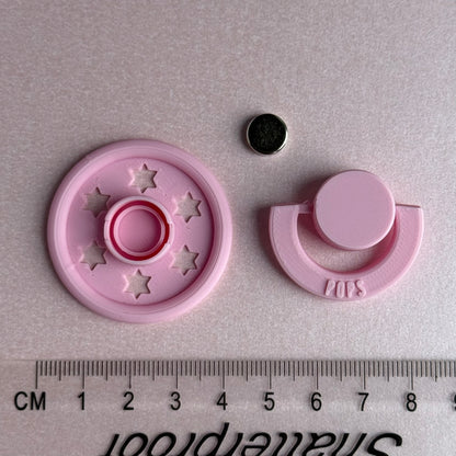 POPS by Granny P Pink Stars Reborn Magnetic Dummy / Pacifier