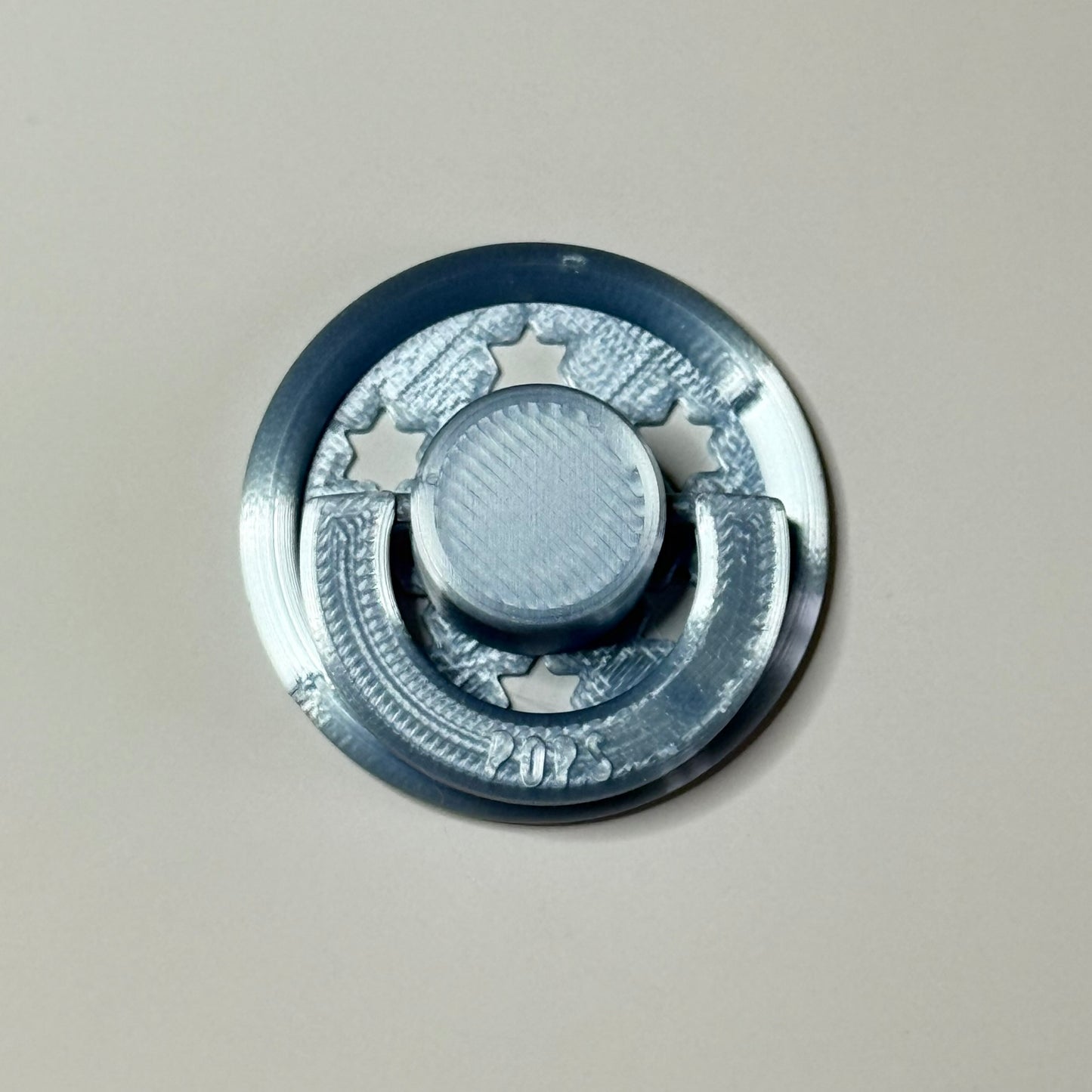 POPS by Granny P Silk Blue Stars Reborn Reversible Magnet Dummy / Pacifier