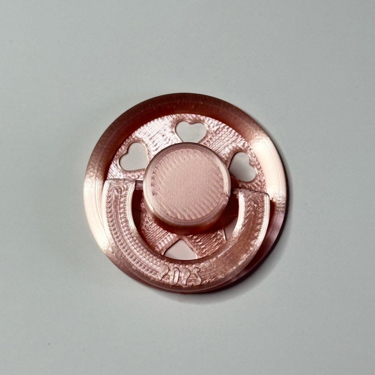 POPS by Granny P Silk Pink Hearts Reborn Reversible Magnet Dummy / Pacifier