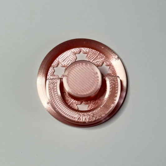 POPS by Granny P Silk Pink Stars Reborn Reversible Magnet Dummy / Pacifier