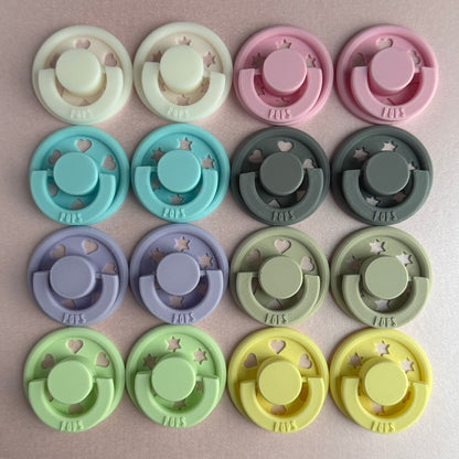 POPS by Granny P Blue Hearts Reborn Magnetic Dummy / Pacifier