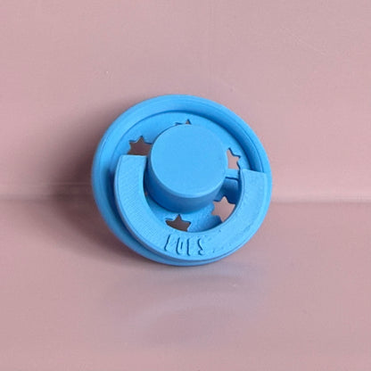 POPS for Silicone Dolls Bright Blue Stars Reborn Dummy / Pacifier