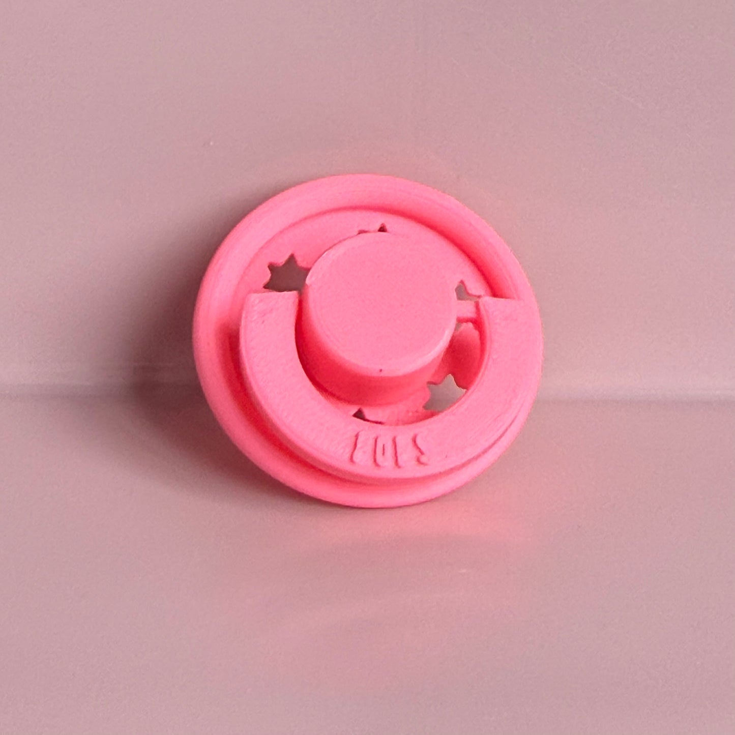 POPS for Silicone Dolls Bright Pink Stars Reborn Dummy / Pacifier