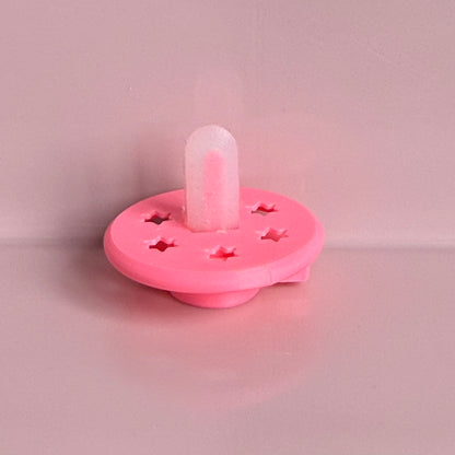 POPS for Silicone Dolls Bright Pink Stars Reborn Dummy / Pacifier